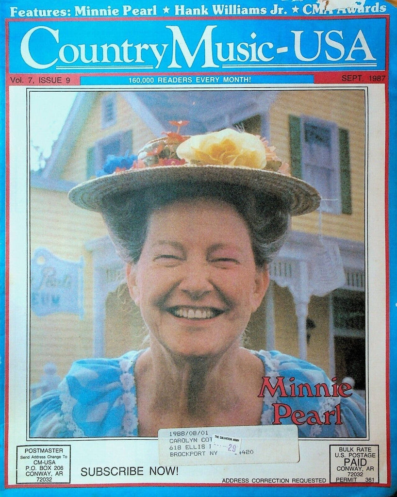 Country Music USA September 1987 Minnie Pearl Hank Williams Jr