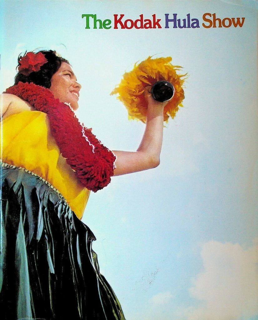 Kodak Hula Show Program 1974 Hawaii Tourist Dancing