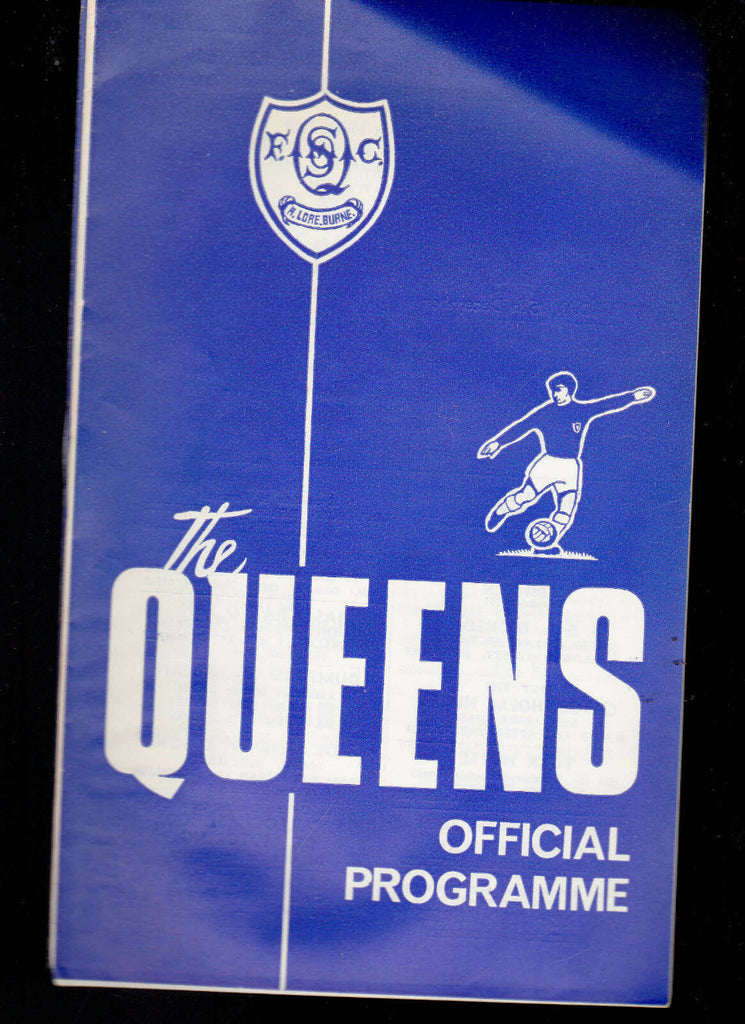 Queen of the South v East Fife Dec 12 1971 Official Programme- Queens Scottish