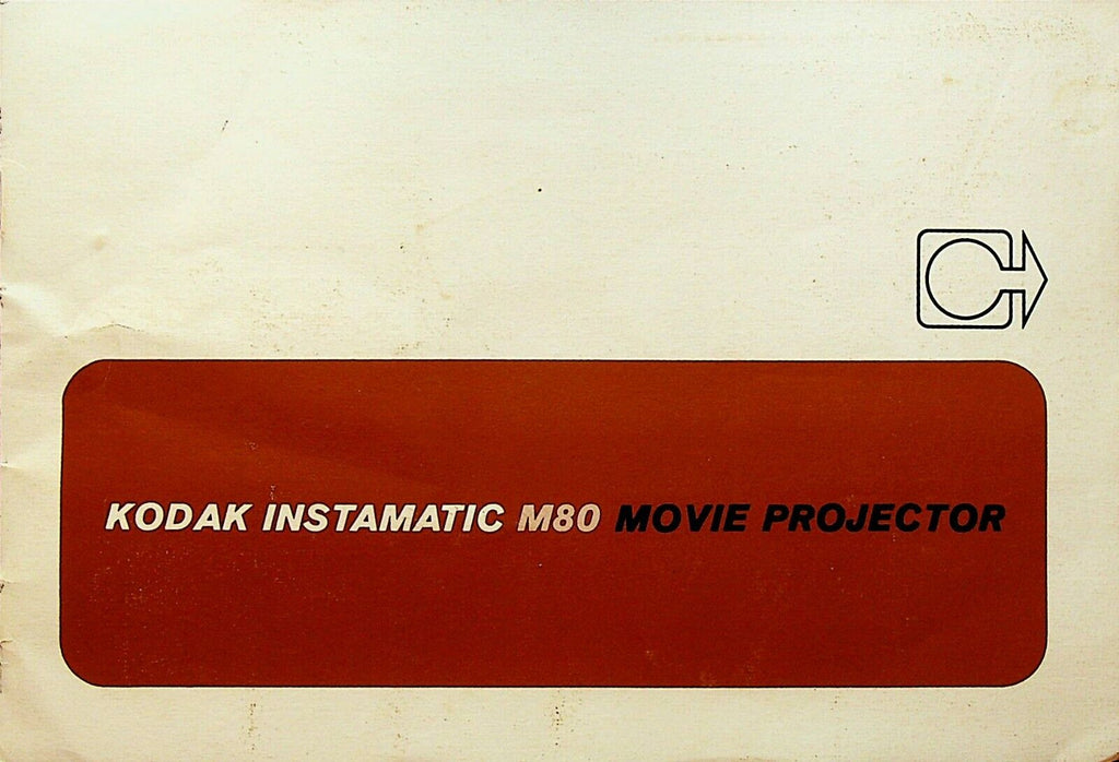 Kodak Instamatic M80 Movie Projector Instructions Booklet 1965
