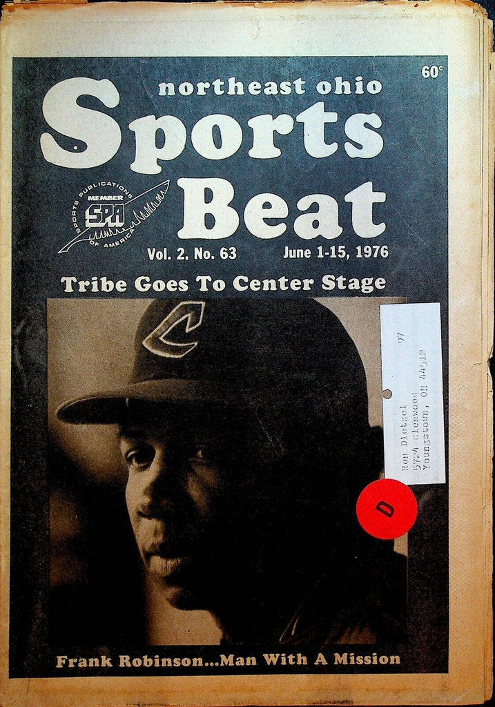 Northeast Ohio Sports Beat Magazine Jun 1 1976 Frank Robinson