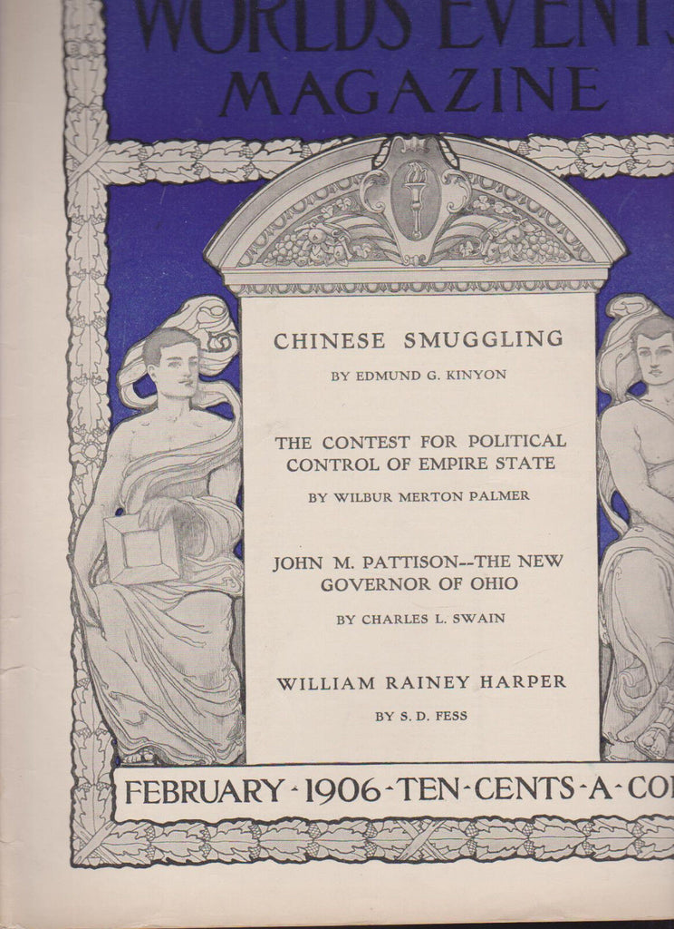 World's Events Magazine February 1906 Chinese Smuggling John Pattison