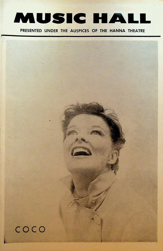 Coco Playbill Katharine Hepburn January 11 1971 Cleveland National Tour Premiere