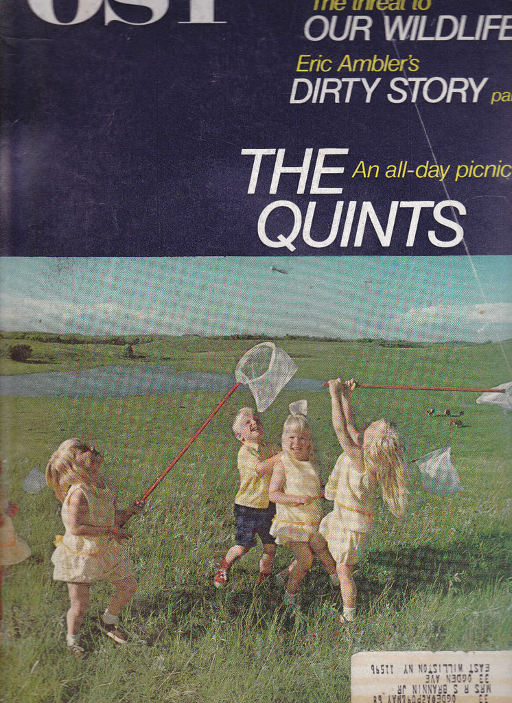 Saturday Evening Post Eric Ambler Fischer Quintuplets September 9 1967