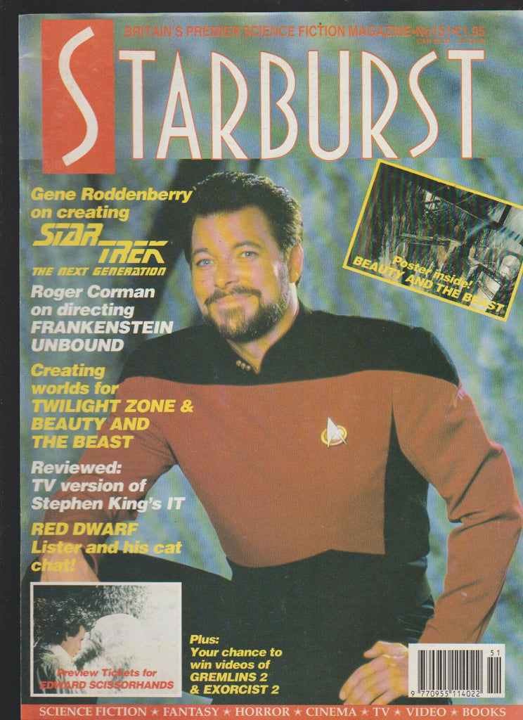 Starburst Magazine #151 March 1991 Star Trek Roger Corman Twilight Zone