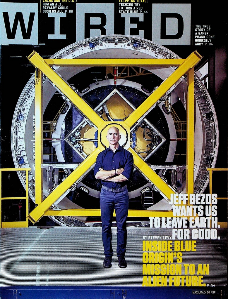 Wired Magazine November 2018 Jeff Bezos Blue Origin