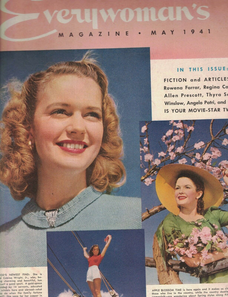 Everywoman's Magazine May 1941 Cobina Wright Jr  Amy Vanderbilt