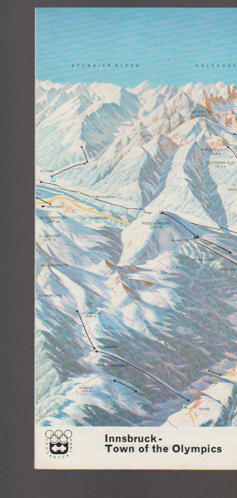 Innsbruck Town of the Olympics Brochure Winter 1969 1970 Austria