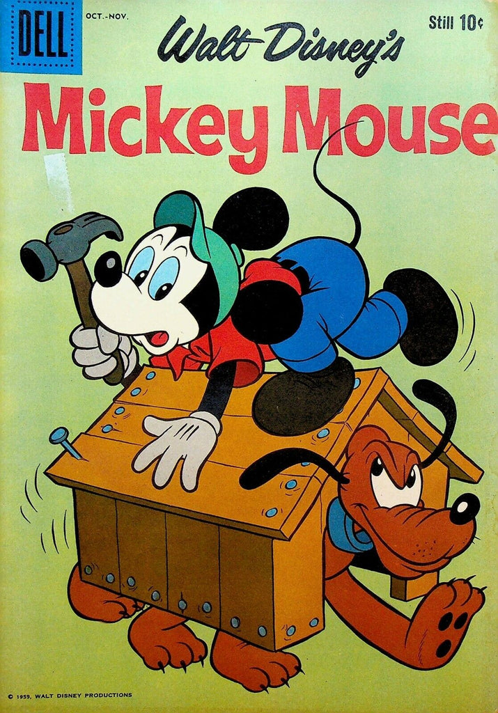 Mickey Mouse 68 Dell Comics 1959 Pluto Doghouse Walt Disney
