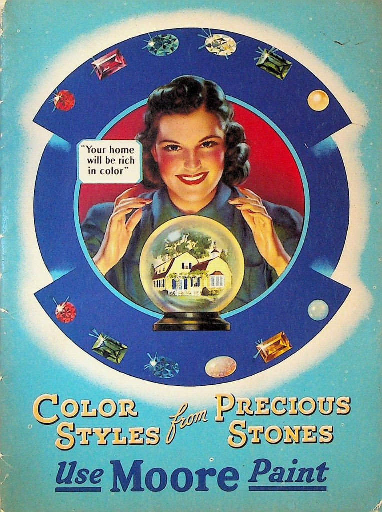 Benjamin Moore Paint Color Styles From Precious Stones Booklet 1941