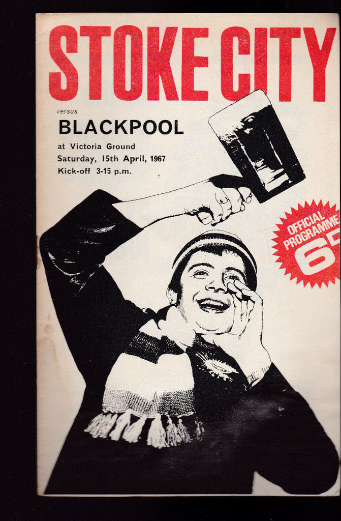Stoke City vs Blackpool Official Programme April 11 1967