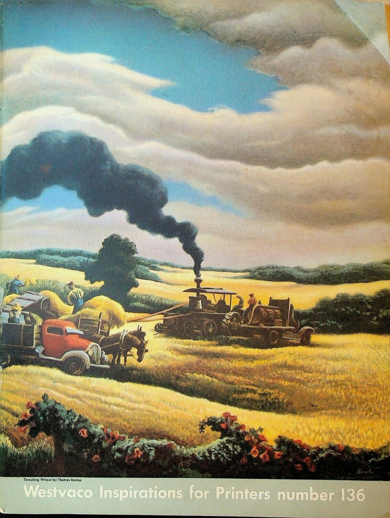Westvaco Inspirations for Printers Magazine 136 1942 Thomas Benton