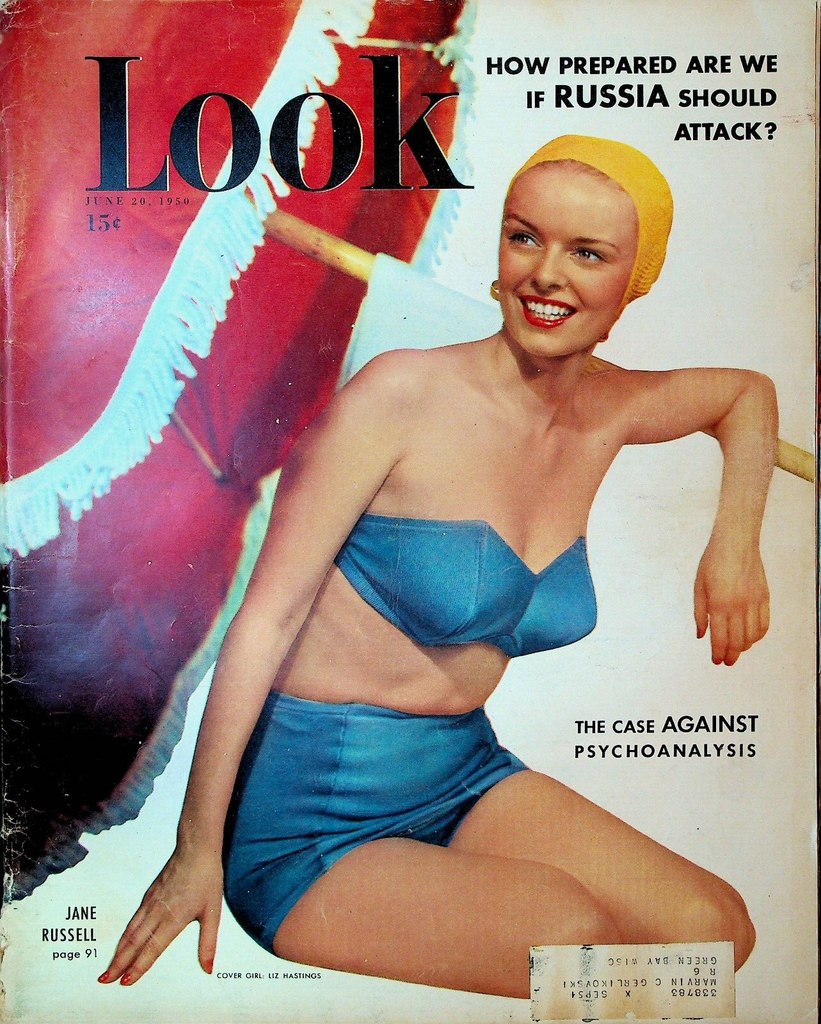 Look Magazine June 20 1950 Marilyn Monroe Jane Russell Psychoanalysis