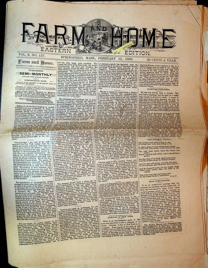 Farm and Home Magazine February 15 1889 Poultry Farming