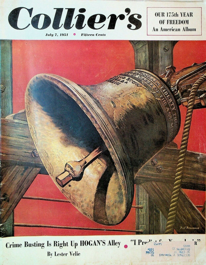 Collier's Magazine July 7 1951 Jimmy Durante Frank Hogan Independence Day