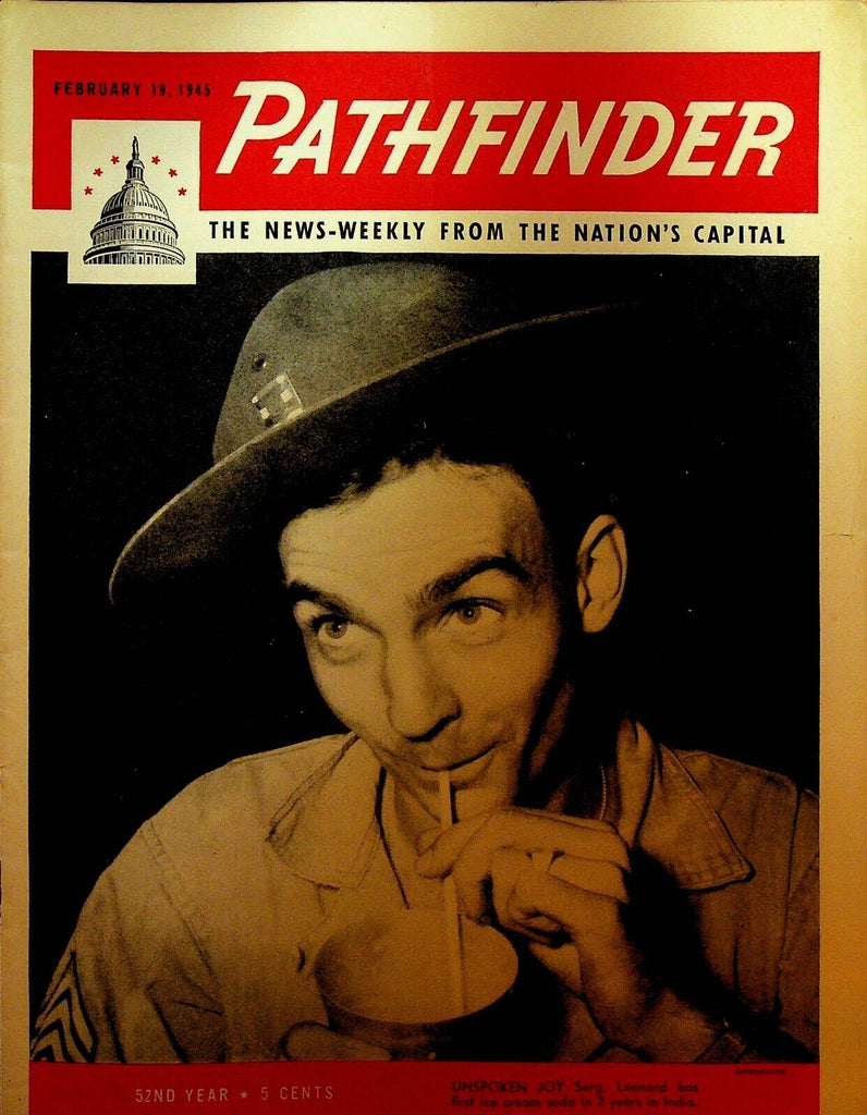 Pathfinder Magazine February 19 1945 Jimmy Doolittle Lawrence Tibbett WWII