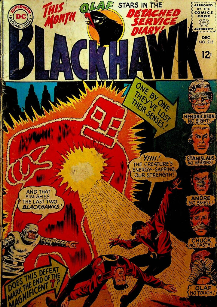 Blackhawk 215 DC Comics 1965 Detached Service Diary Olaf