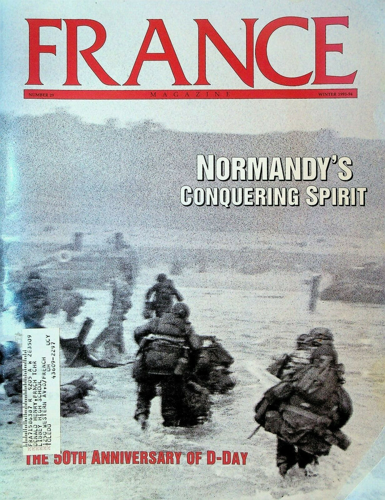 France Magazine Winter 1993 D-Day WWII Anniversary Jacques Gentgen