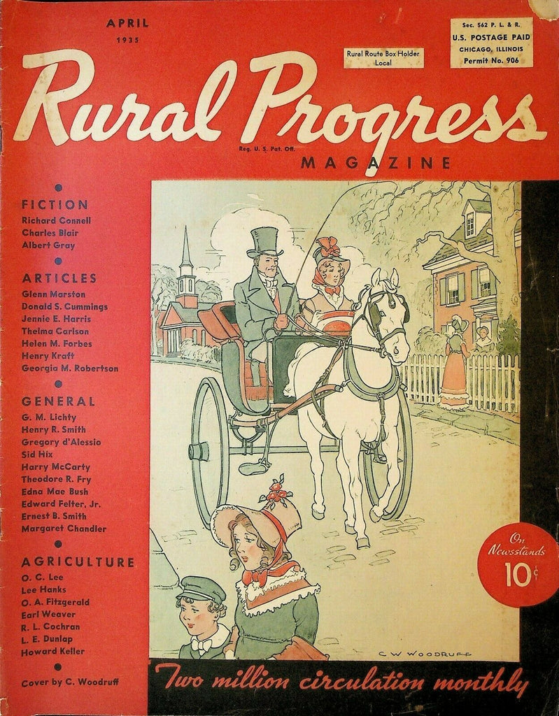 Rural Progress Magazine April 1935 Surfing Marlene Dietrich Jack Benny