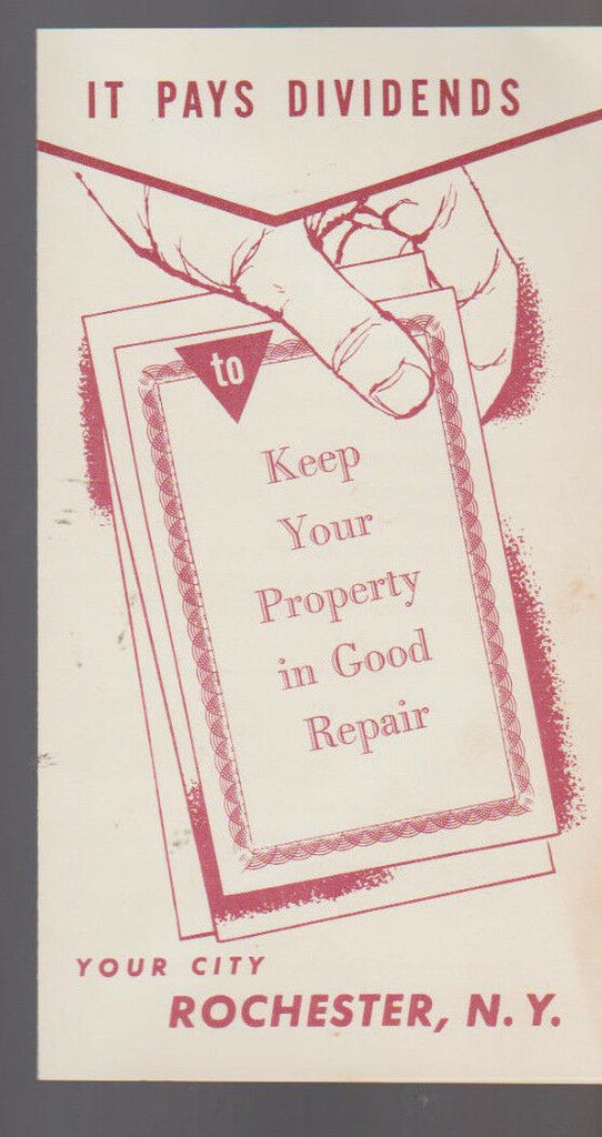 Rochester NY It Pays Dividends to Keep Your Property in Good Repair Booklet