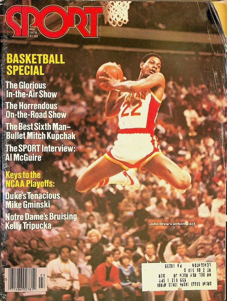 Sport Magazine March 1979 John Drew Al McGuire Dennis Eckersly Mike Gminski