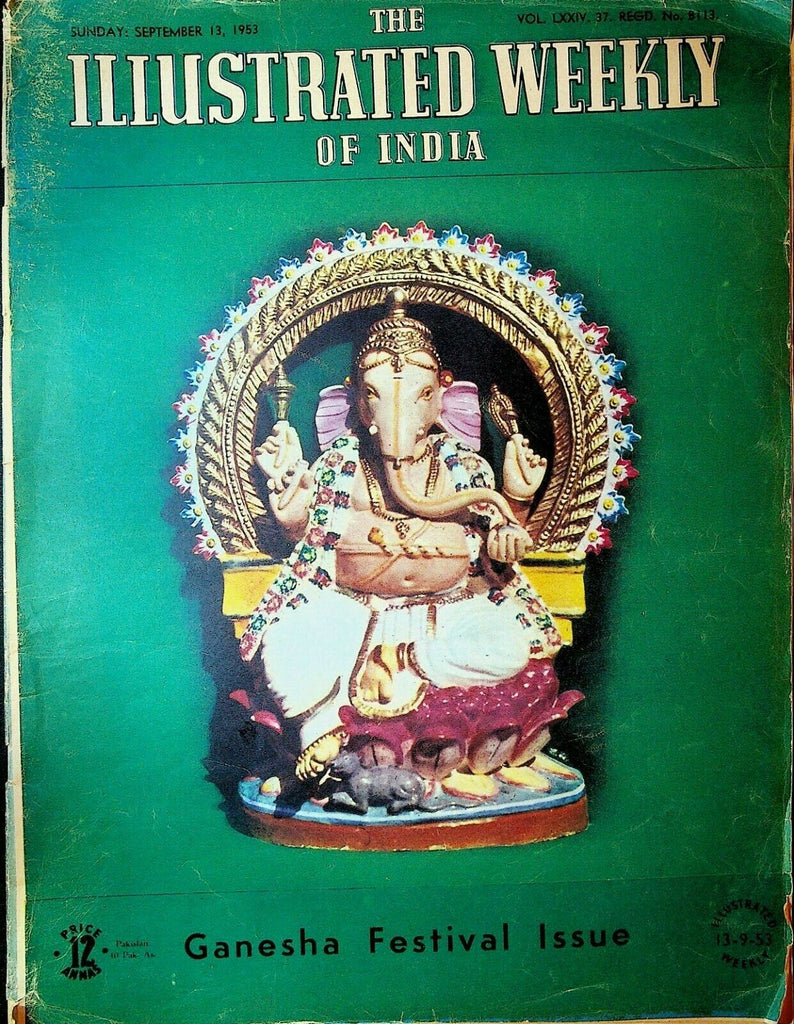 Illustrated Weekly of India September 13 1953 Ganesha Festival Pankaj Gupta