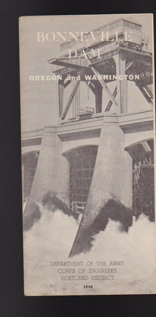 Bonneville Dam Oregon & Washington Brochure US Corps of Engineers Brochure 1948