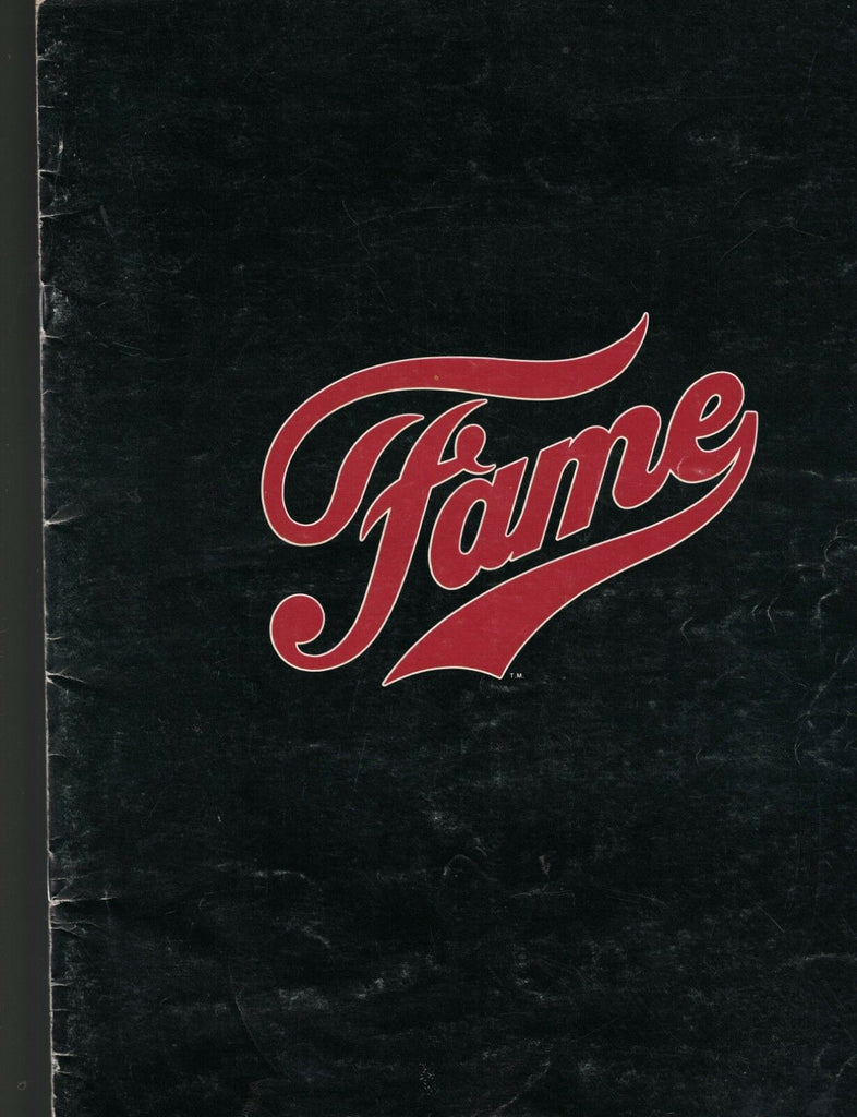 Fame Movie Program 1980 Irene Cara Richard Belzer Eddie Barth Laura Dean