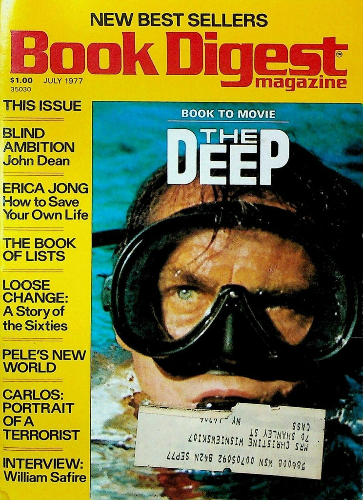 Book Digest Magazine July 1977 The Deep Erica Jong Pele William Safire