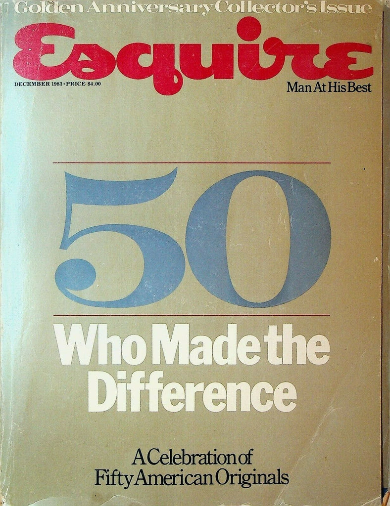 Esquire December 1983 Walt Disney Jack Kerouac Malcolm X Jackson Pollock