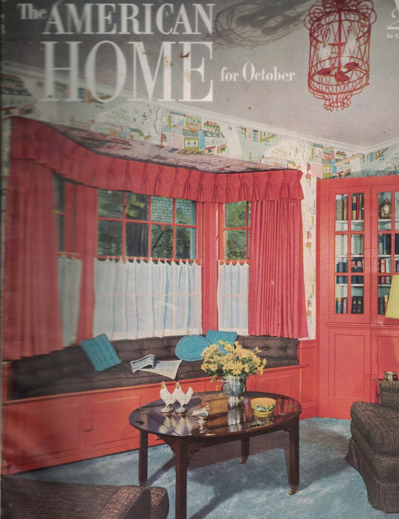 American Home Magazine October 1950 J Stewart Eagen Fall Color Schemes
