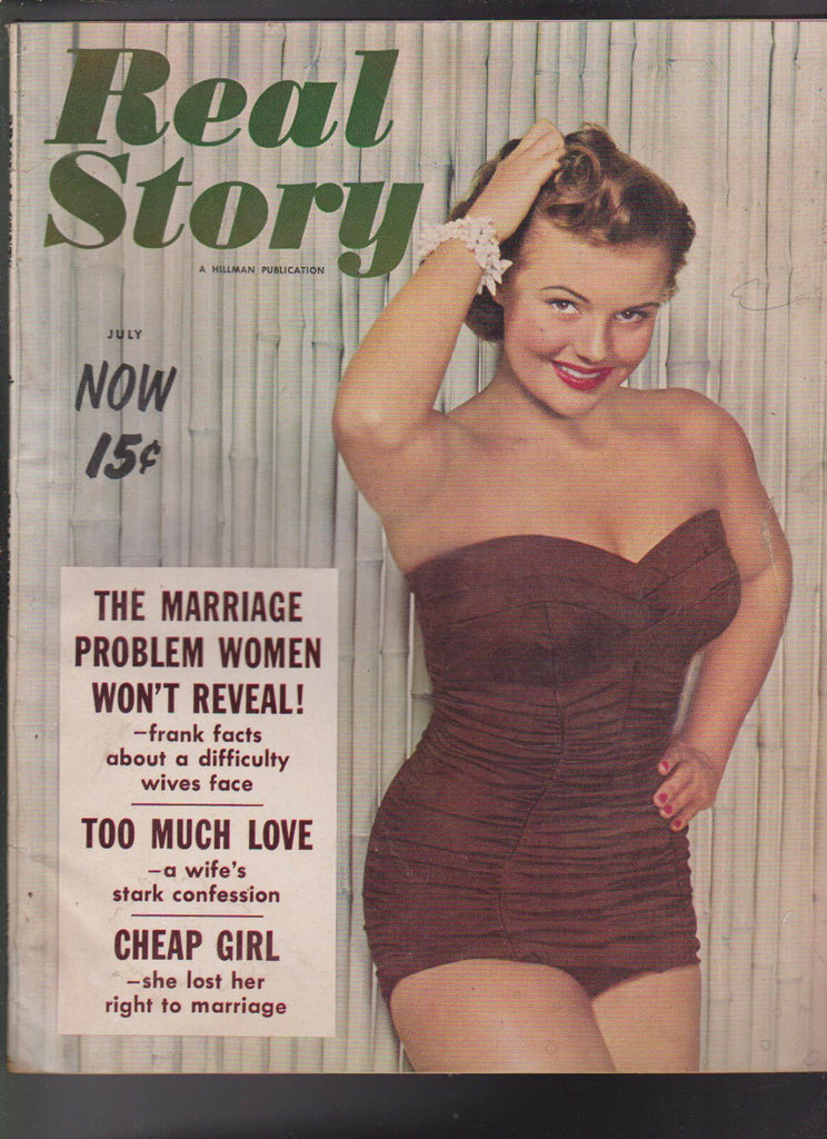Real Story Magazine July 1955 Too Much Love Cheap Girl