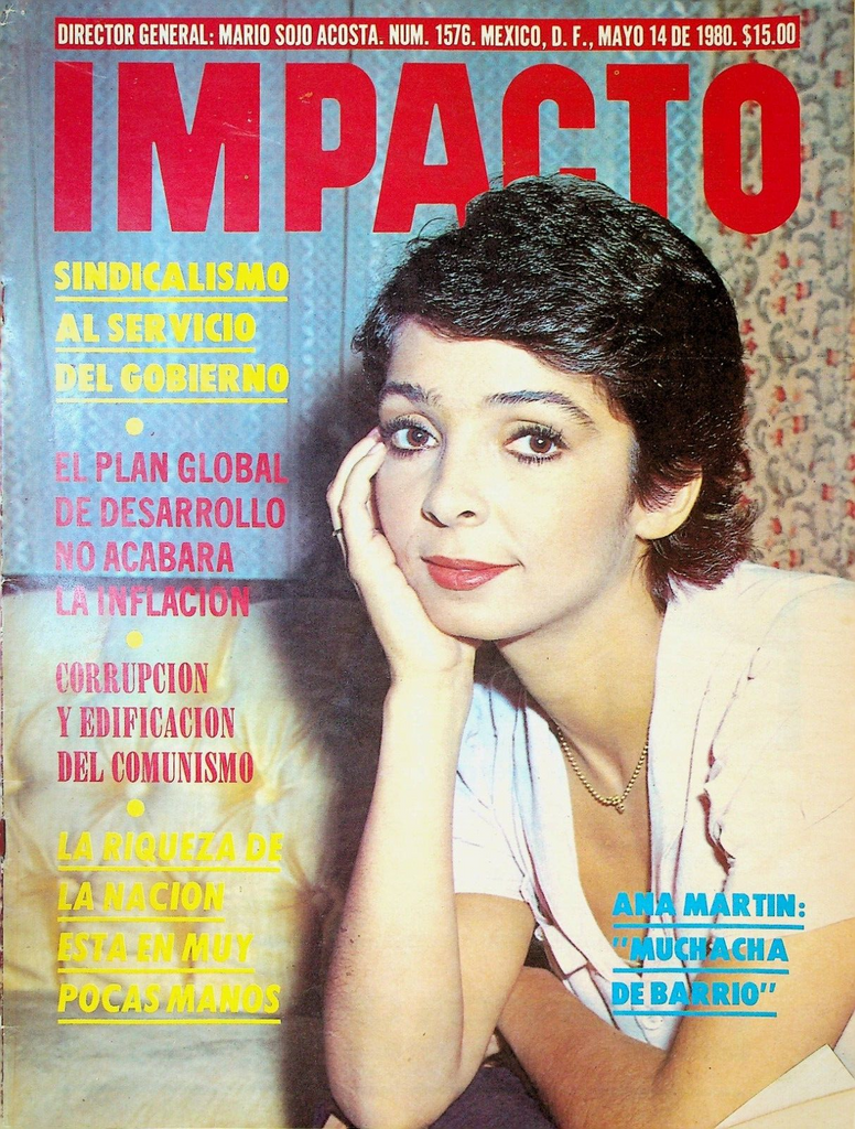 Impacto Magazine May 14 1980 Ana Martin Steve McQueen Albert Einstein