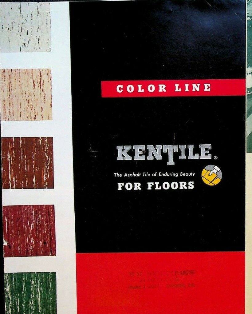Keintile Asphalt Floor Tile Brochure Lot of 2 1952 Kenbase Brooklyn NY