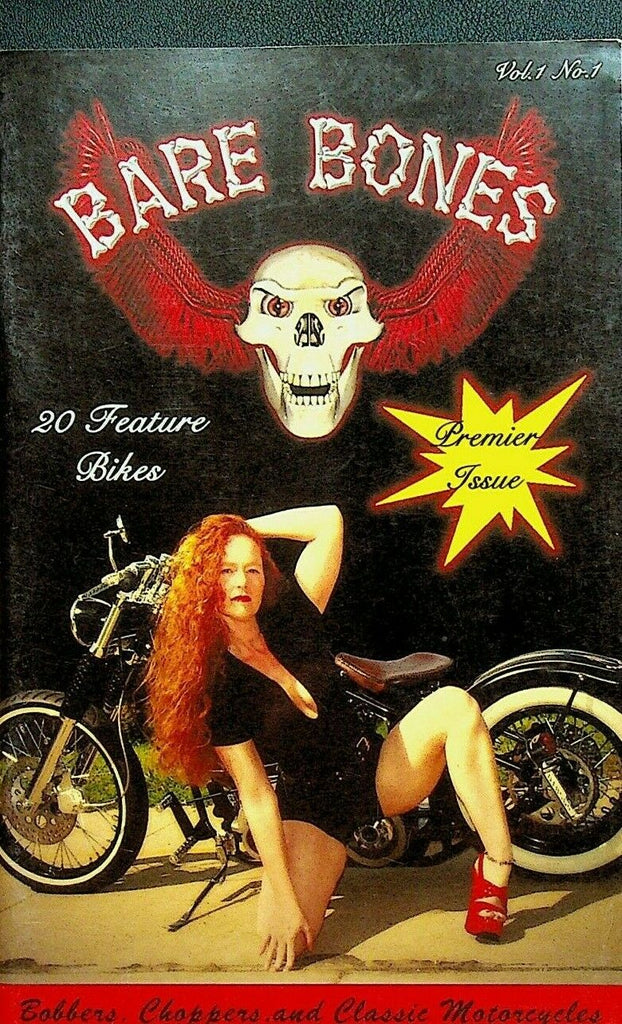 Bare Bones FIRST ISSUE Bobbers Choppers Classic Motorcycles Magazine 2005