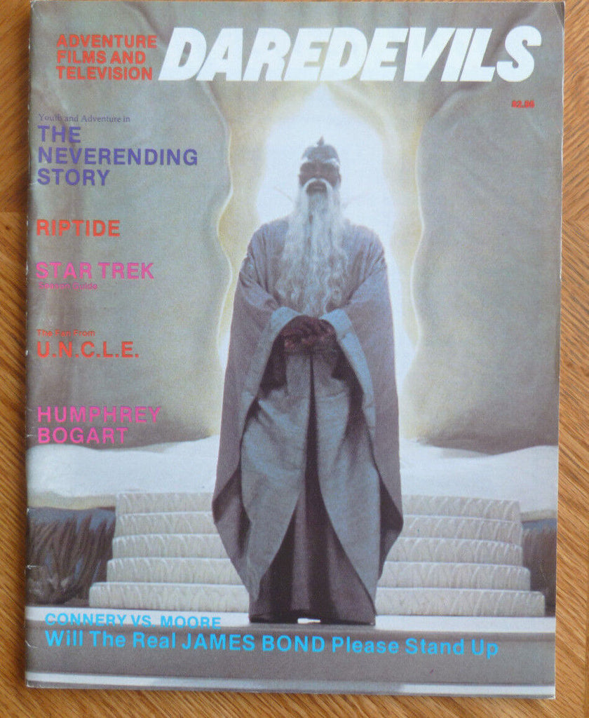 Daredevils Magazine James Bond Star Trek Man From Uncle Bogart August 1984