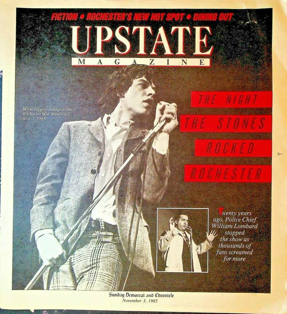 Upstate Magazine November 3 1985 The Rolling Stones Jim Day Floyd King