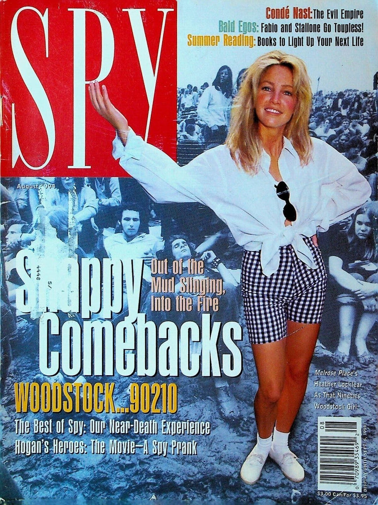 Spy Magazine August 1994 Heather Locklear Fabio Sylvester Stallone
