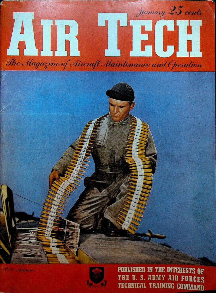 Air Tech Magazine January 1943 WWII US Army Air Force Airplanes