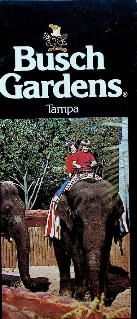 Busch Gardens Tampa Florida Brochure 1970s Elephant
