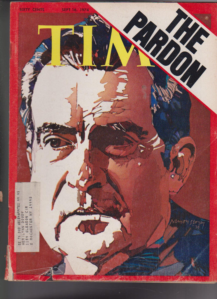 Time Magazine Gerald Ford Richard Nixon the Pardon September 16 1974