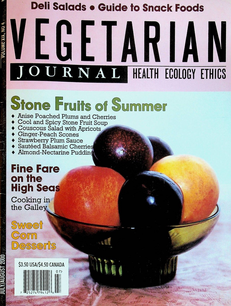 Vegetarian Journal Vol XIX #4 2000 Fruits Sweet Corn Desserts Deli Salads