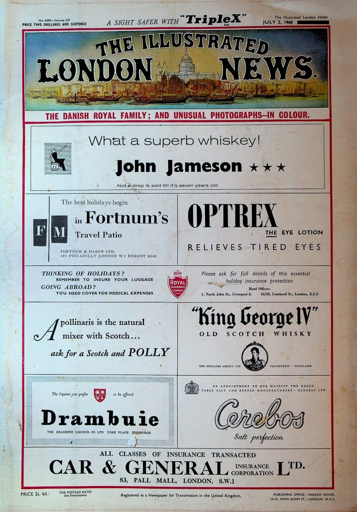 Illustrated London News July 2 1960 Wimbledon Tennis Scotch College