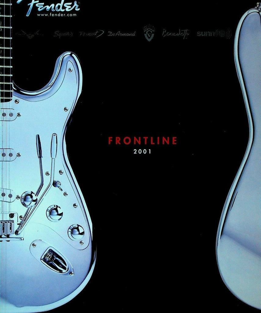 Fender Frontline 2001 Catalog Guitars Bass Acoustic Electric Amplifiers Squier