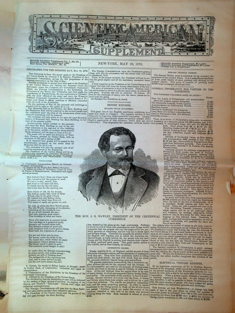 Scientific American Supplement May 20 1876 Mississippi River Bessemer Process