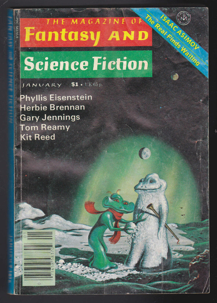 Magazine of Fantasy & Science Fiction January 1978 Kit Reed Herbie Brennan