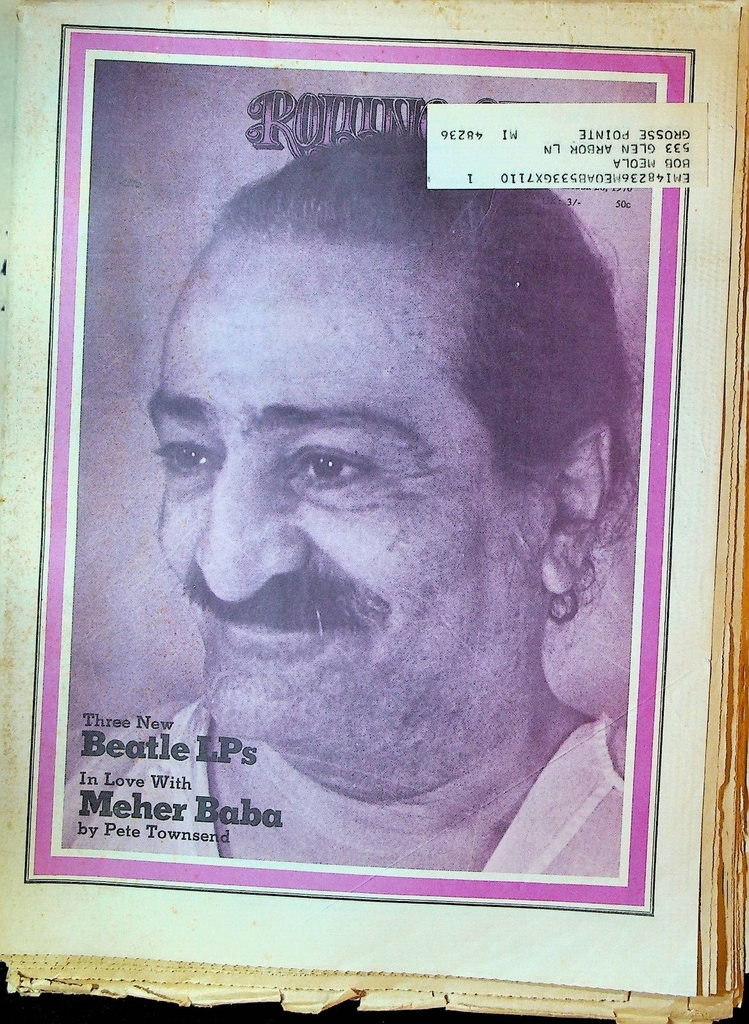 Rolling Stone Magazine 71 November 26 1970 Meher Baba Pete Townsend Beatles