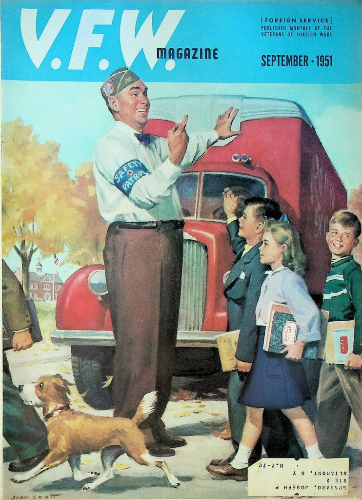 VFW Magazine September 1951 John Scott Jerry Kenney Harold Rick