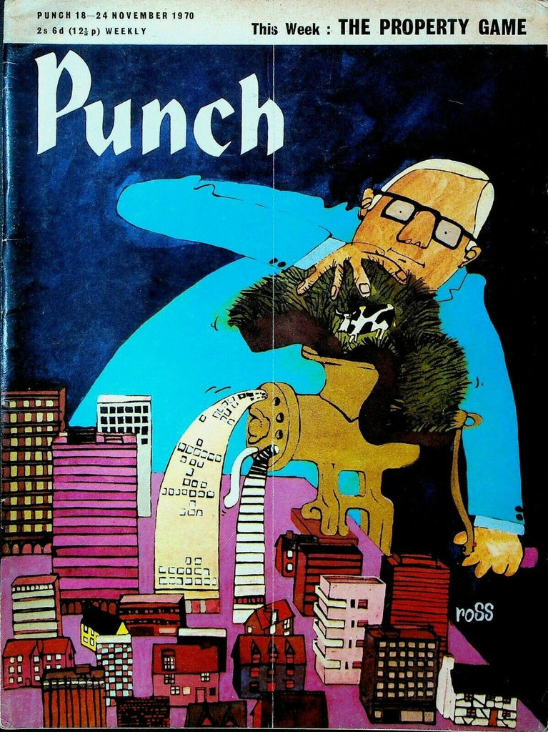Punch Magazine November 18 1970 Ross Urbanization Cover Property Game