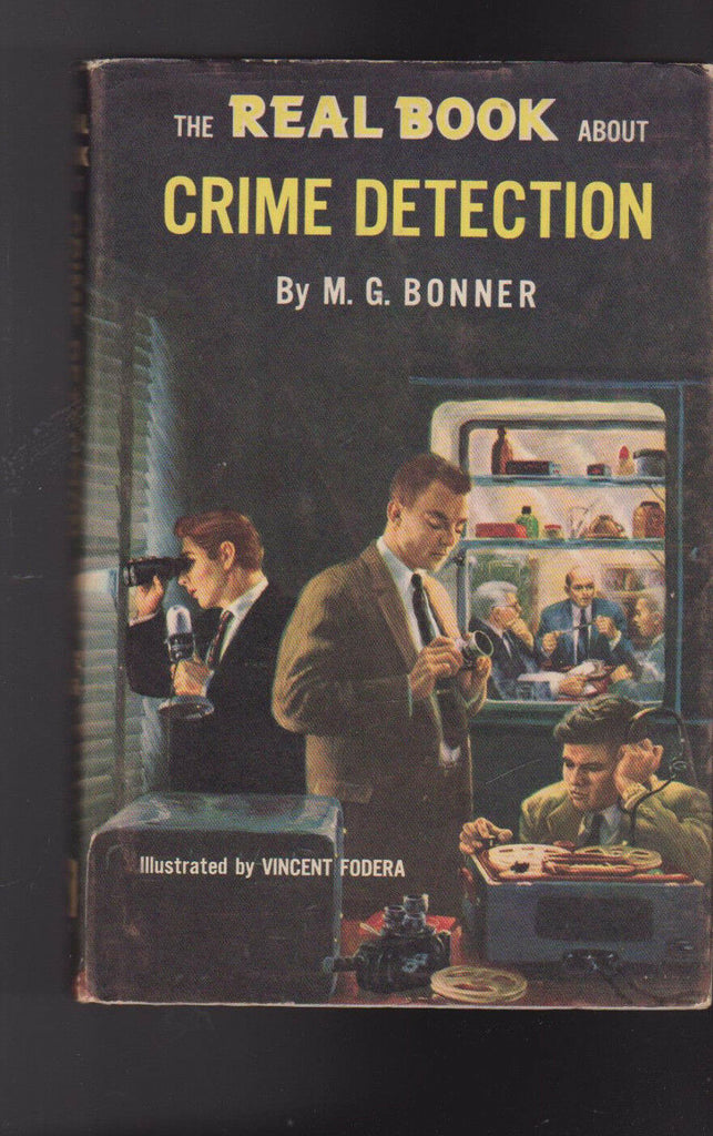 The Real Book About Crime Detection HC DJ Garden City Books MG Bonner